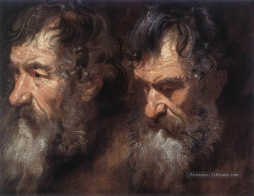 Anthony Art - Etudes d’une tête de Mans Baroque peintre de cour Anthony van Dyck
